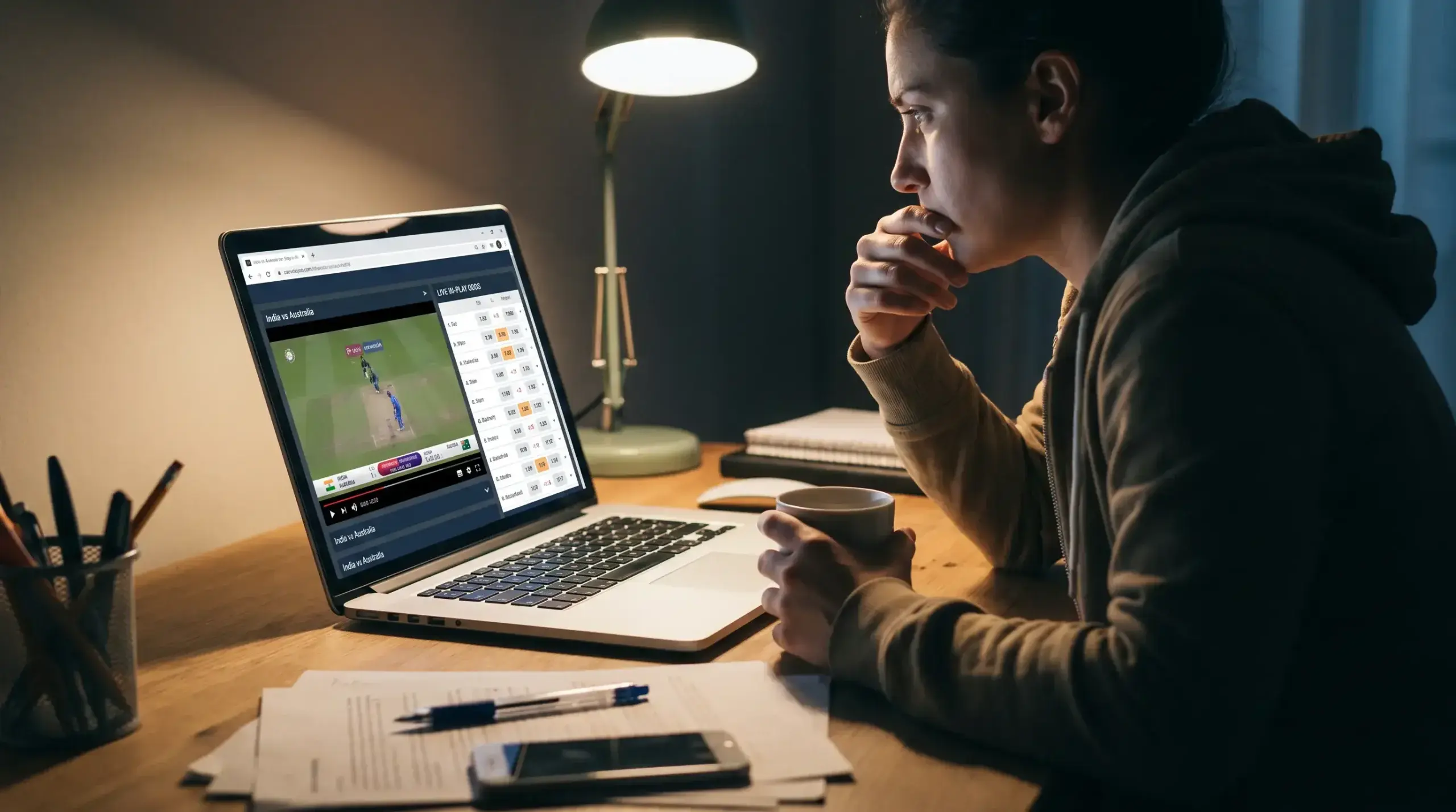Live cricket streaming on UK betting sites for in-play wagering
