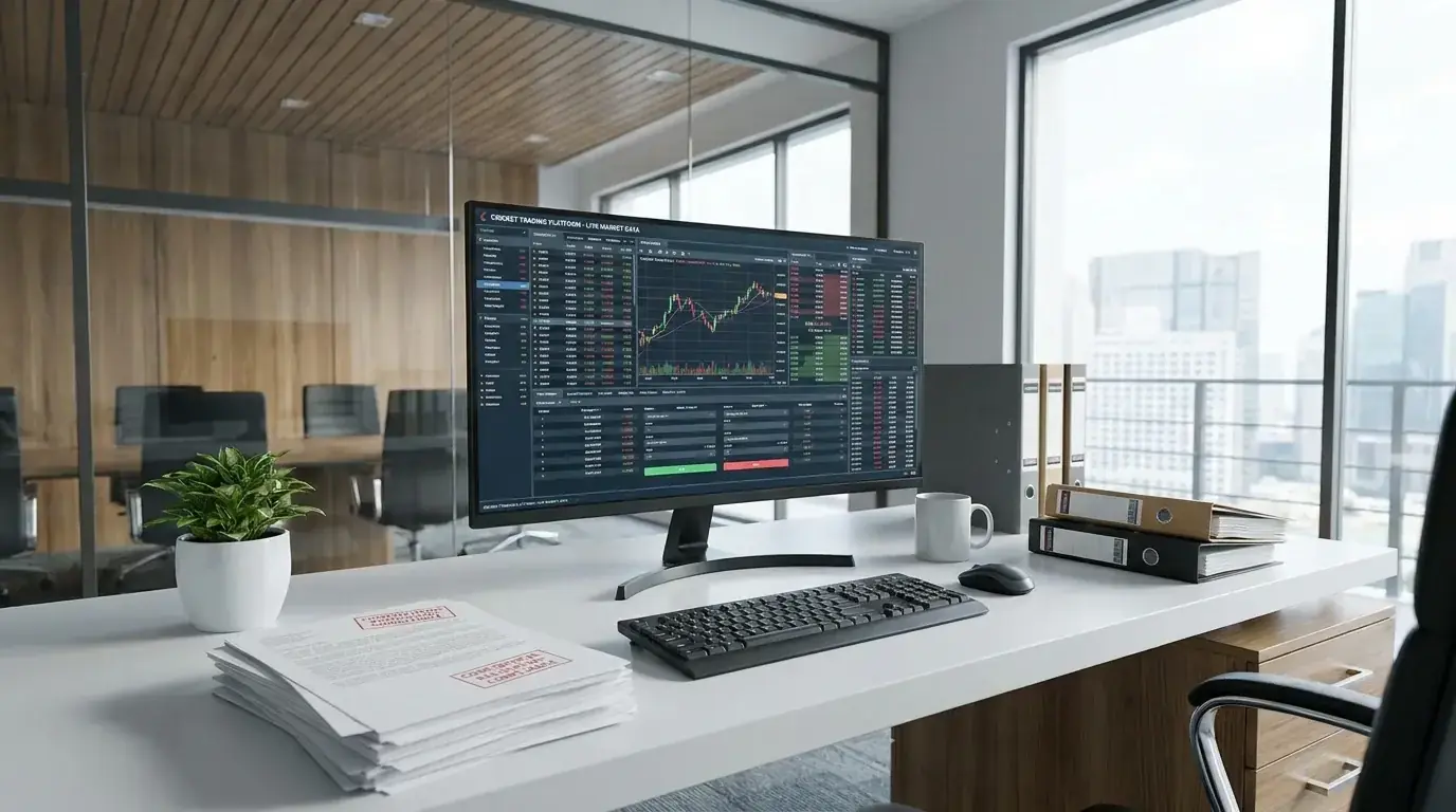 FCA regulated cricket spread betting platform on desktop