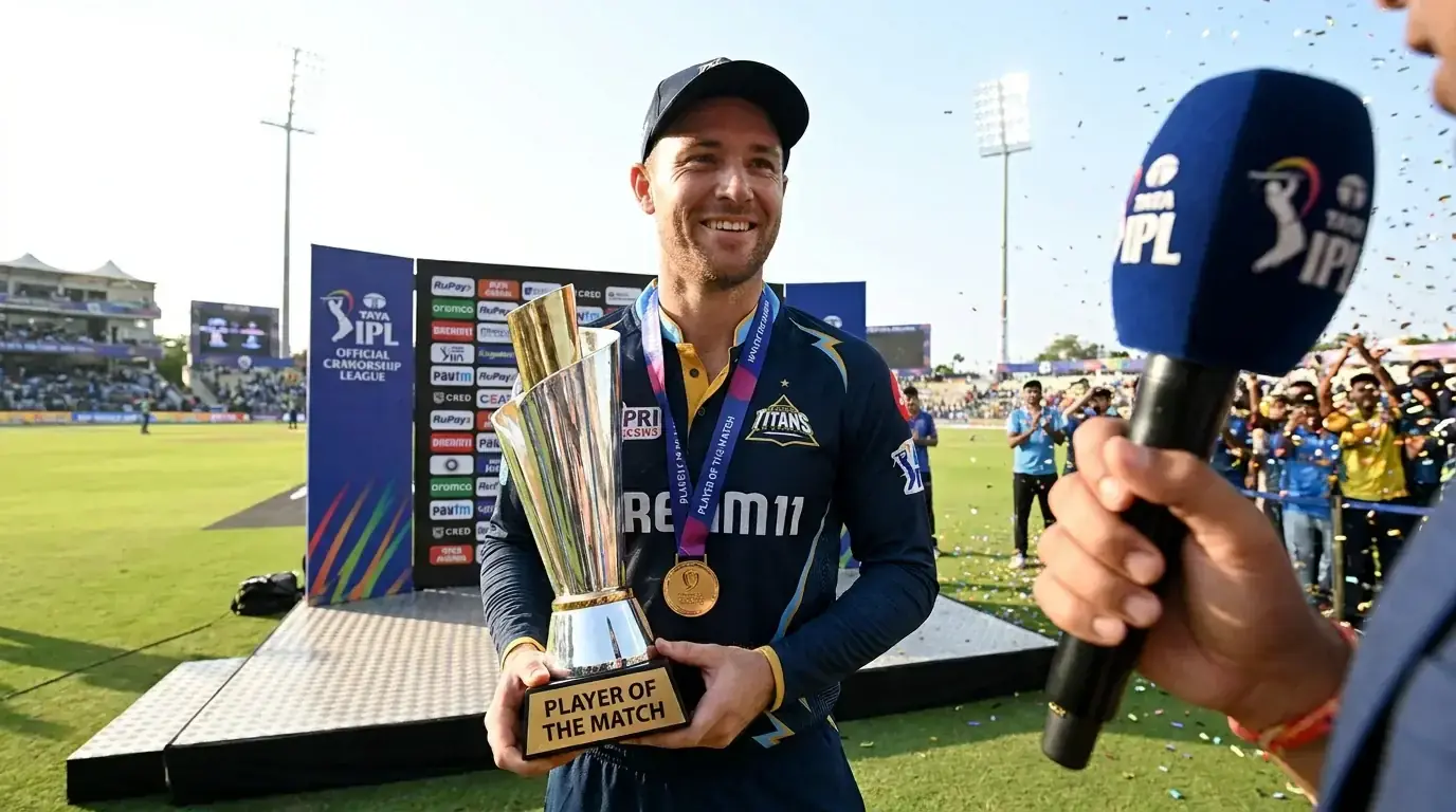 Man of the match cricket betting showing player award ceremony