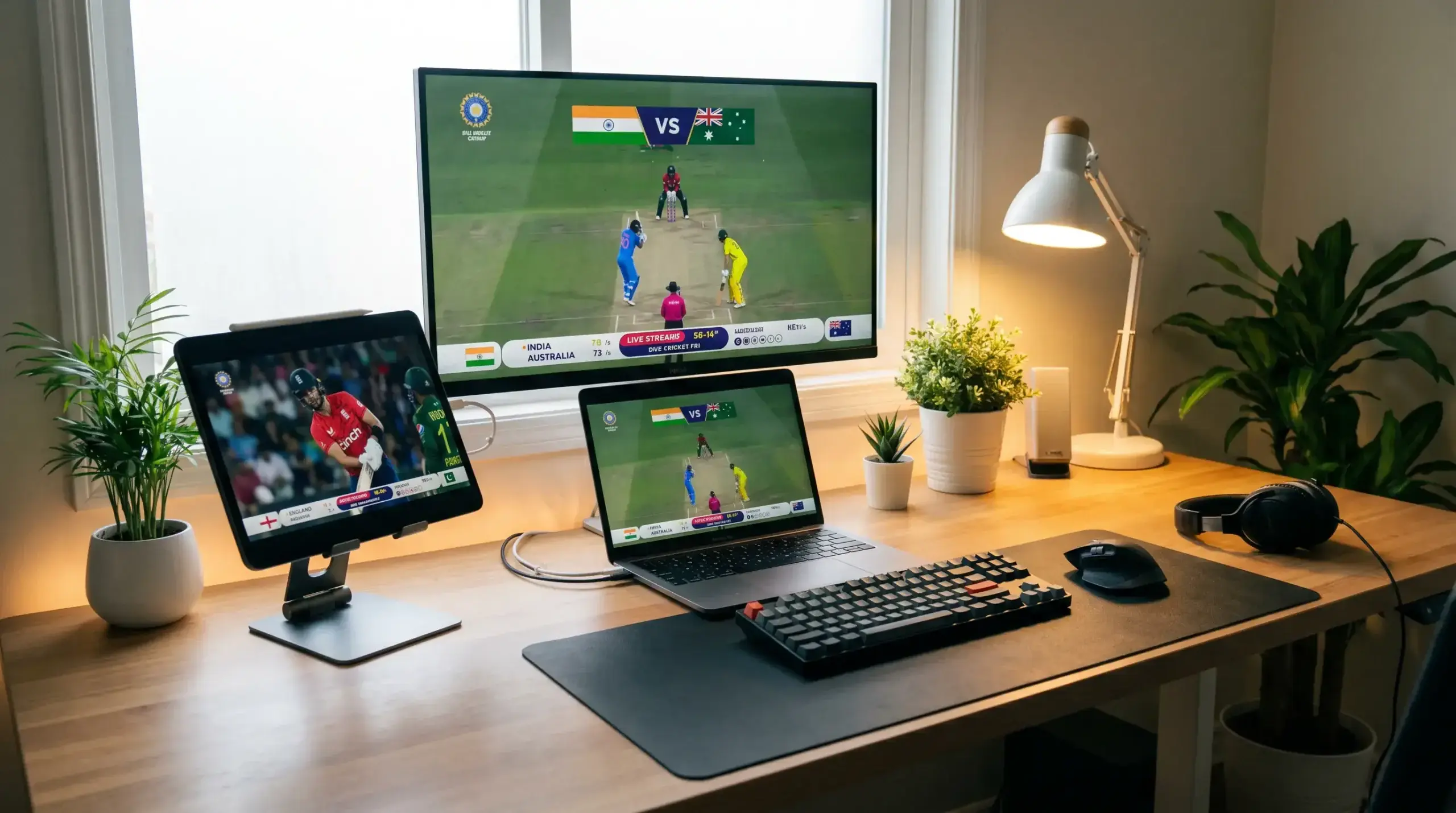 Multiple cricket live streams on different devices for betting