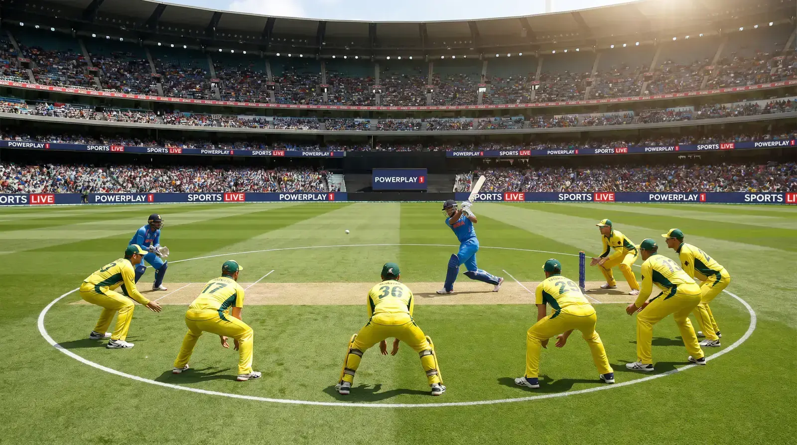 ODI cricket powerplay fielding positions for betting analysis