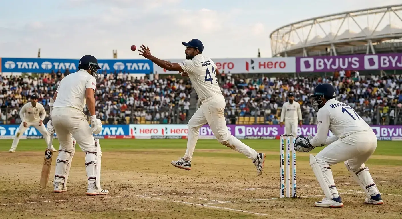 Spin bowler creating stumped opportunity in cricket