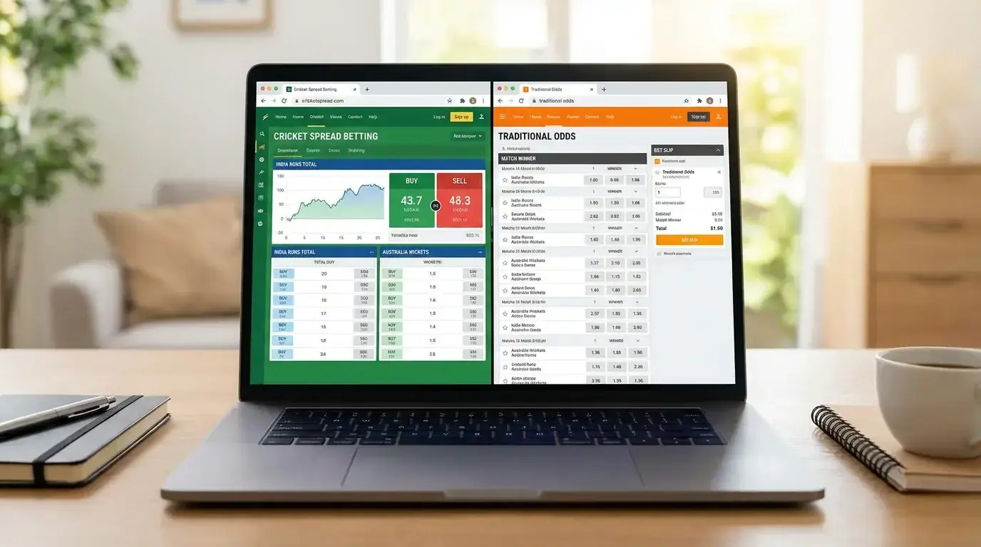 Comparison between spread betting and fixed odds cricket markets
