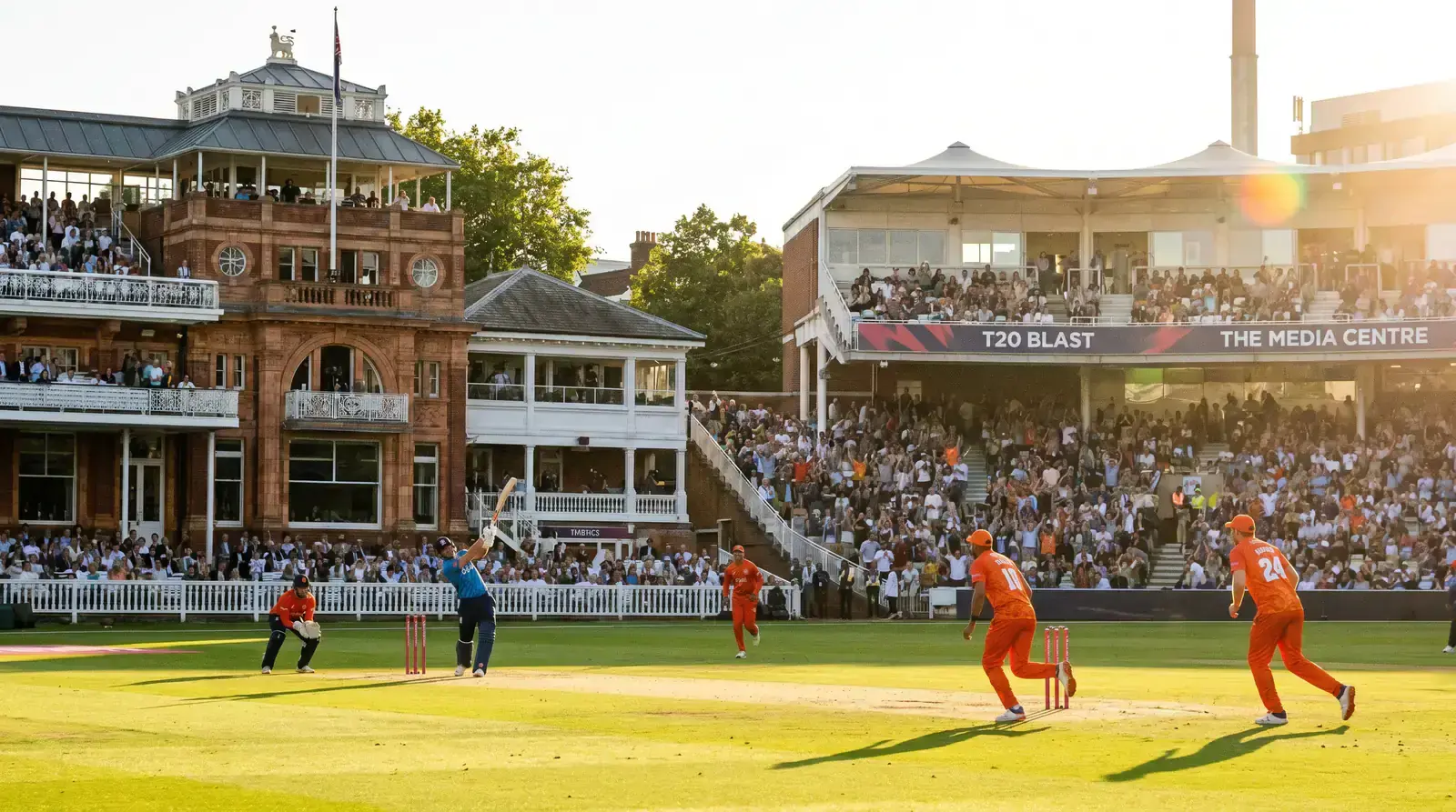 English T20 Blast cricket match at a county ground