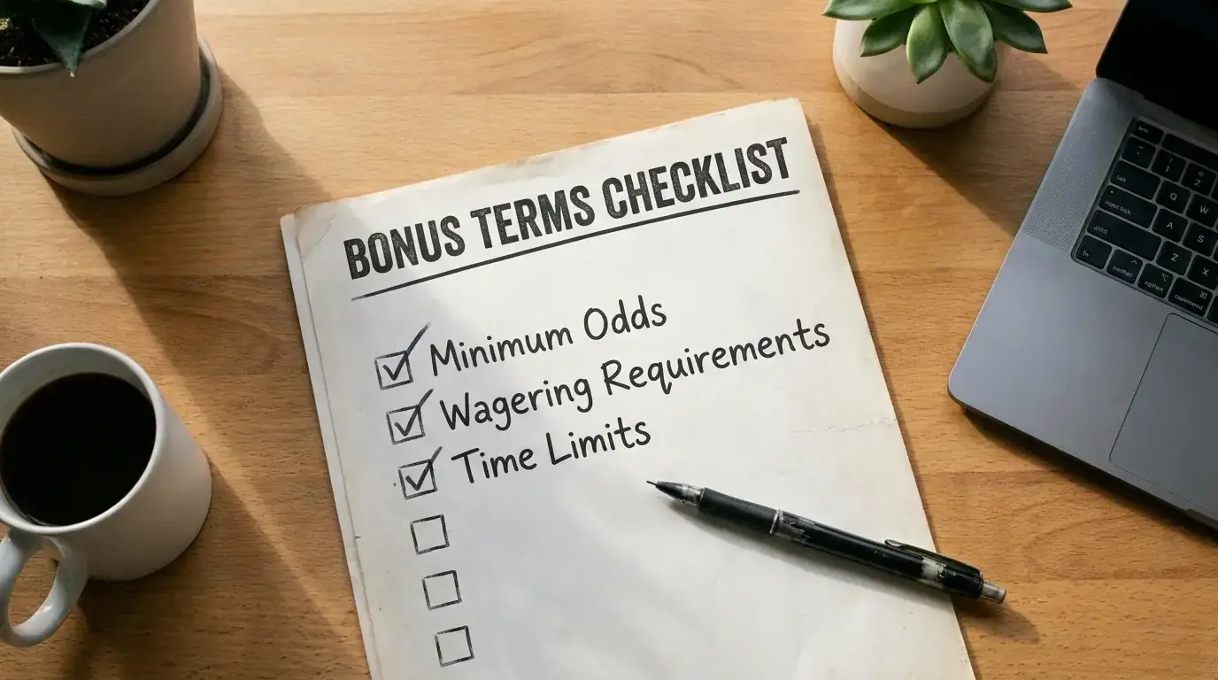 Checklist of wagering requirements for cricket free bets